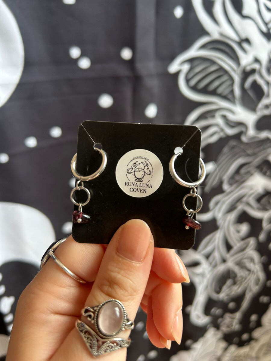 Pendientes Granate