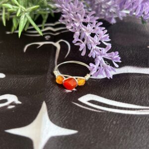 Anillo Cornalina
